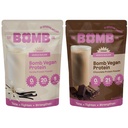 Bombe Blender La Bomba Co. Proteina delle Piante di Bomba, Cioccolato & Vanilla Protein Polvere con Proteine 21g, Aminoacidi, Zucchero Zero, Pea Protein, Cocoa, Semi di Chia, Vanilla & Monk Fruit, 40 Srvgs