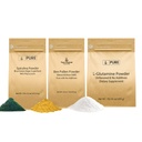 PURE INGREDIENTI ORIGINALI Polline d'api, L-Glutamina, & polvere di Spirulina Bundle, (1lb) Sicuro alimentare, Polvere di supplemento