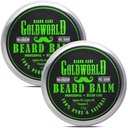 GoldWorld 2 Pack Bart Balsam für Bart Grooming, Bartpflege
