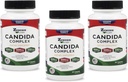 Zenesis Labs Complexe Candida Nettoyer le supplément d'acide caprylique, extrait d'origan, probiotiques, enzymes - Bulk 180 Capsules, 90 jours d'approvisionnement (60 capsules/bouteille)