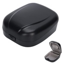 Hinter‐The‐Ear Hearing Aid Case,Waterproof Drop Resistance Storage Box Portable Protective Box Hörgerät Container zum Speichern von Hörgeräten (Schwarz)