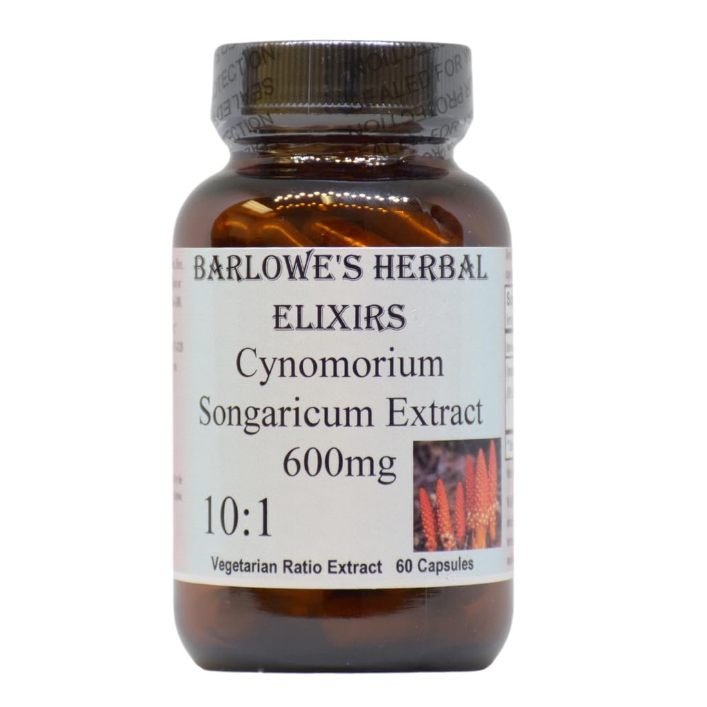Cynomorium Songaricum Extract 10:1 | 600mg pro Kapsel | Kräuterergänzung für Stamina, Vitalität & Wellness | 60 Vegan Kapseln | Stearatefrei, Glas gefüttert