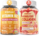 Vitamina B2 Gummies + Zucchero Collage idrolizzato Peptidi Gummies