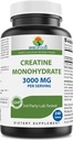 Brieofood Creatine Pillen 3000 mg pro Servieren - 240 Tabletten - 3. Party Lab Getestet für Reinheit & Qualität - Hilft, die sportliche Leistung zu verbessern