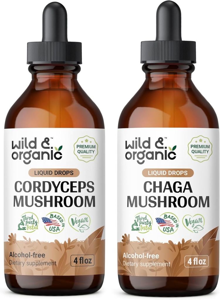 Tincture 4 fl oz & Chaga Mushroom Tincture 4 fl oz