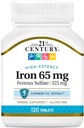 21st Century Iron 65 mg Ferrous Sulfate 325 mg compresse, 120 conte