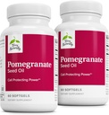 Olio di semi di melograno di Terry - Integratore alimentare per sostenere la salute cardiovascolare - Integratore di erbe non OGM con estratto di Omega-5 e melograno - 60 Softgels, 2 Pack