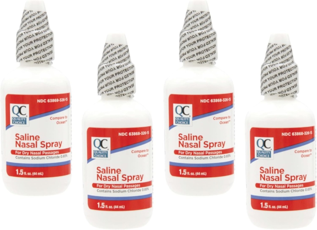 Qualitätswahl Saline Nasal Relief, 1.5oz (Pack von 4)