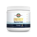 KAL Energy Magnesium Powder Drink, Ananas Flavor Magnesium Citrat Pulver, Energieunterstützung mit Grün Tee Koffein, Zuckerfrei, 40 Servierungen