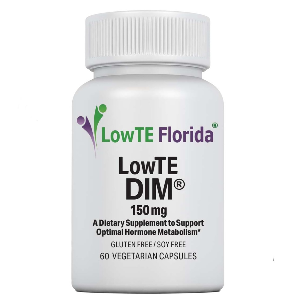 LowTE Florida DIM (150 mg) – Estrogen Balance & Hormone Support Supplemento per le donne Età 60+ | Detox Cleanse | Anti-infiammatorio | Non OGM | Gluten-Free | Soy-Free
