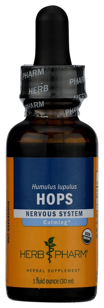 Herb Pharm Certified Organic Hops Liquid Extract für die Berechnung Nervous System Support - 1 Unze