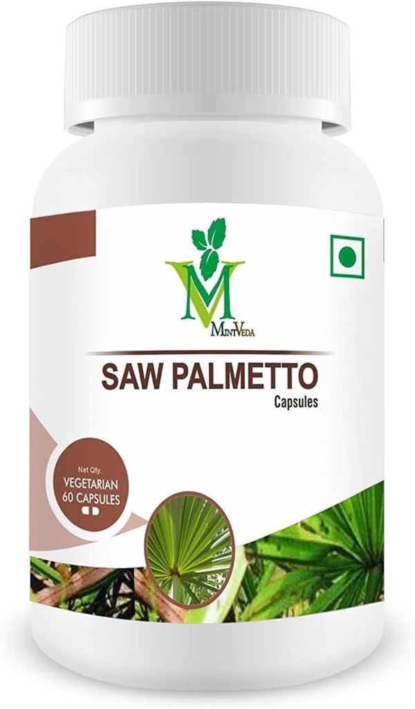 Saw Palmetto Extract Capsules 800mg | Dietary Supplement for Hair Growth | Supports Prostate Health & Urinary Health Good & Natural -60 Veg Capsules