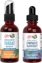 MaryRuth Organics Throat Spray (Unflavored) & Lymphatic Cleanse Drops | USDA Organic, Clean Label Project Verified® | Vitamine für Throat Relief, Immunität & Gesamtgesundheit | Vegan, Glutenfrei, Non-G