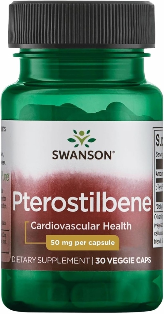 Swanson Pterostilbene 50 mg 30 Tappi di Veg