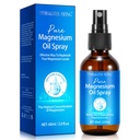 Spray de magnésium, Spray d'huile de magnésium pur pour les pieds, ingrédient naturel dans la bouteille de verre, facile à absorber et utiliser 1Pack