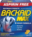 Relief Caplets Max Backaid, 28 Conte (Pacchetto di 6)