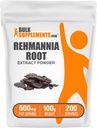 BulkSupplements.com Polvere di Estratto di Rehmannia, dalla radice di Rehmannia, supplemento di erbe - Gluten Free, 500mg per Serving, 100g (3,5 oz) (Pack of 1)
