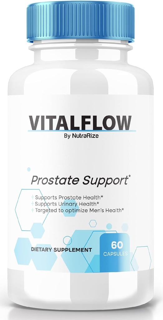 VitalFlow Capsules, VitalFlow Advanced Prostate Support Formula, Formula Ufficiale All-Natural a Regain Control, Max Strength Pills to Support Total Health, Vital Flow Recensioni (60 capsule)