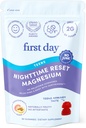 First Day Teens’ Nighttime Reset Calming Magnesium Gummis – Schlafhilfe unterstützt friedliche Erholung, Balanced Mood & Energy – Ergänzung mit Magnesium Citrat, Affron & No Melatonin – 30-tägige Versorgung