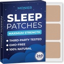 Dormire per adulti Extra Forza | Facile-apply Sleep Patch con Melatonin & Valerian | Relax & Wake Up rinfrescato | Long-Lasting Night Comfort per gli uomini e le donne | 240 Patches