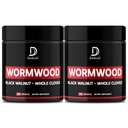 Wormwood Capsules - 12 Kräuter gemischt Black Walnut, Cloves, Ginger, Turmeric, Cinnamon, Apple, Quassia - 2 Packungen 50 Kapseln