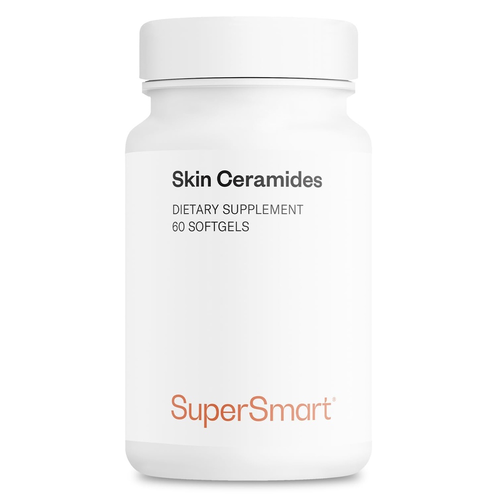 Supersmart - Skin Ceramide - mit Zink - Leistungsstarke Haut Hydration, Schutz &amp; Pflege Supplement | Non-GMO - 60 Softgels