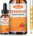 (2 Pack) Berberine Supplement, Berberine Liquid Drops mit Ceylon Cinnamon, Bitter Melon, Sugar-Free & Vegan Supplement unterstützt Immunsystem & Gastrointestinal Care - 4 FL Oz