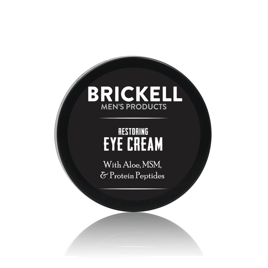 Brickell Men's Restoring unter Augencreme für Männer, Natürliche und organische Anti-Aging-Eye Balsam zu reduzieren Puffiness, Falten, dunkle Kreise, Crows Feet und unter Augentaschen, 0.5 Unze, Unscented