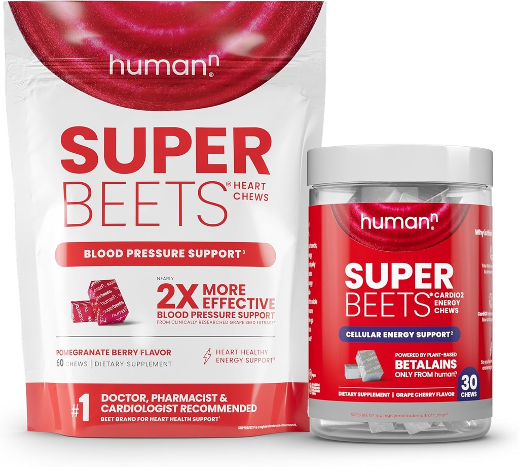 Humann SuperBeets Cuore & CardiO2 Chews
