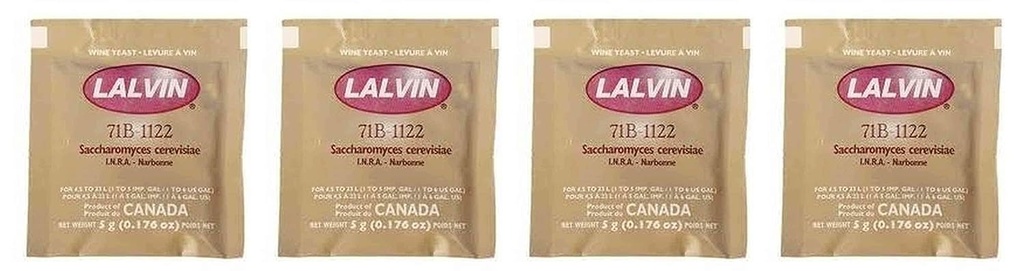 Lalvin 71B-1122 Yeast (Multi, Fоur Paсk)