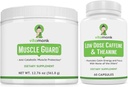 VitaMonk Muscle Guard & Low Dose Caffeine Bundle, HMB, EAAs, Vitamin D, Magnesium für Muskelwachstum & Koffein mit L-Theanin, Glatte Energie Boost, Ergänzungen für Männer & Frauen, Muskel & Fokus Unterstützung