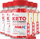 (5 Pack) Lifetime Keto Max Gummies - Formula ufficiale, Vegan, Non OGM - Lifetime Keto Plus acc Gummies, Life Time Gummies con Lifetime Gummies , Vitamina B12, Beet Root, Pomegranate (300 Gummies)