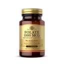 Solgar Folate 1000 mcg, 60 comprimés - 1000 mcg Bio-Active Métafoline - Vegan, sans gluten, sans laiterie, casher - 60 portions