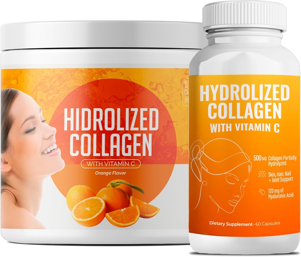 Hydrolysed Collagen Powder Supplement | Fördert Haar, Nagel, Haut, Knochen, Gelenke Gesundheit, Gut Gesundheit | Hydrolysiertes Gras Fed Collagen Peptides |Collagen für Frauen | 200gr (Bundle 2)