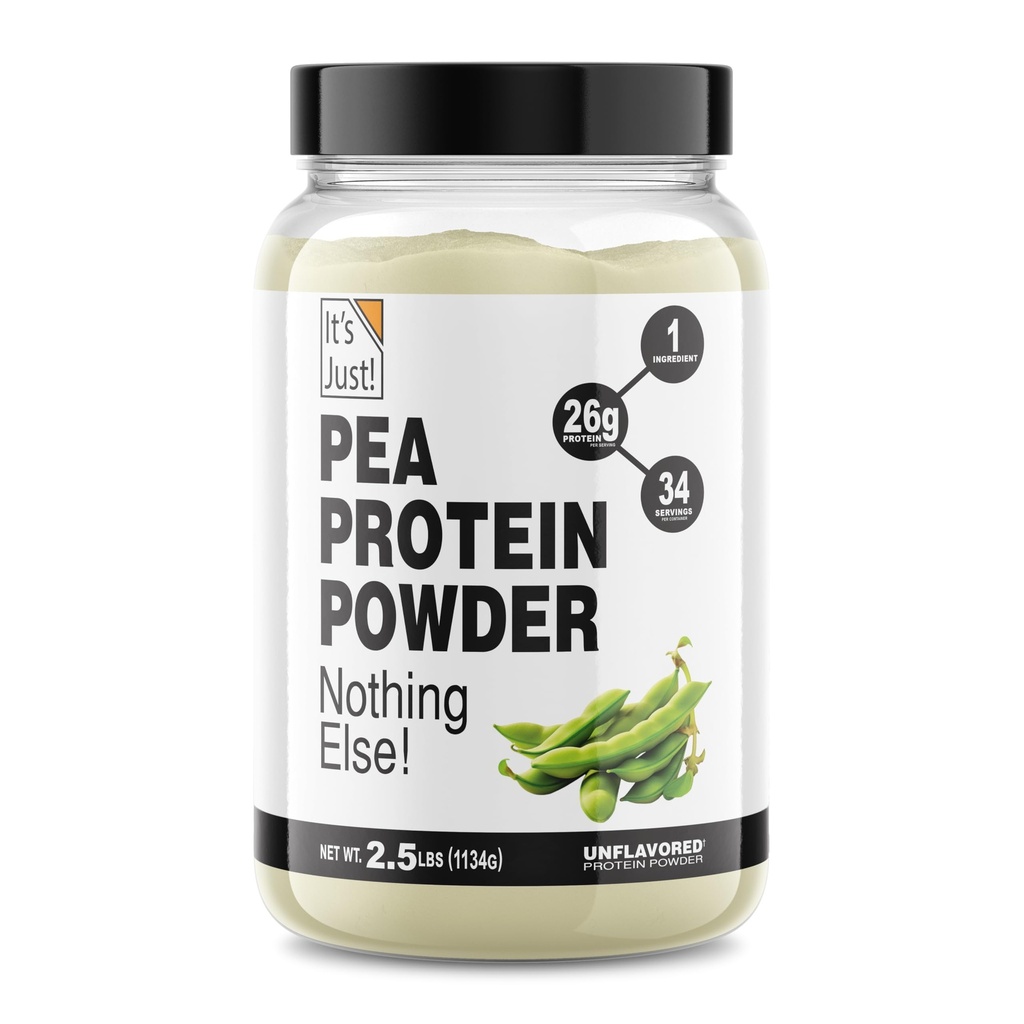 C'est juste ! - 100% de protéines de pois, végétalien, cultivé au Canada, qualité premium, texture lisse, sans gluten, céto-friendly (2,5 livres, non aromatisé)