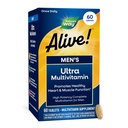 La Via della Natura Viva! Men's Daily Ultra Multivitamin, Formula ad alta potenza, promuove la funzione cardiaca e muscolare*, con vitamina B12 etilata, senza glutine, 60 compresse