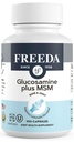 FREEDA Glucosamine MSM – Supplément Vegan Joint Flexibility & Mobility – Glucosamine végétarienne sans mollusques – Supporte la fonction conjointe – Testé par une tierce partie – (100 capsules)