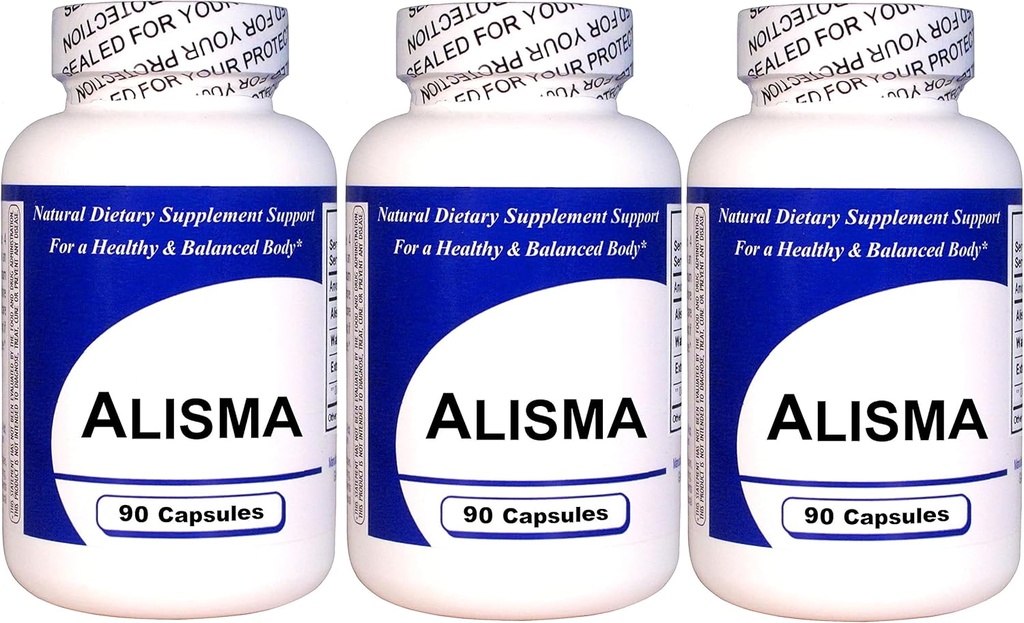 Alisma (90 Kapseln)- Konzentrierter Kräuterextrakt - Nahrungsergänzungsmittel - 3 Packung