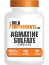 BulkSupplements.com Agmatine Sulfat Kapseln - Nitric Oxide Supplement, Agmatine Supplement - Glutenfrei, 2 Kapseln pro Servierung, 180 Zähler (Pack von 1)