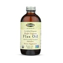 Olio di semi di lino biologico certificato Flora Sanità, Pressato a freddo, non raffinato e senza glutine con acidi grassi essenziali, Olio di lino non modificato, 17 fl. oz. Bottiglia di vetro