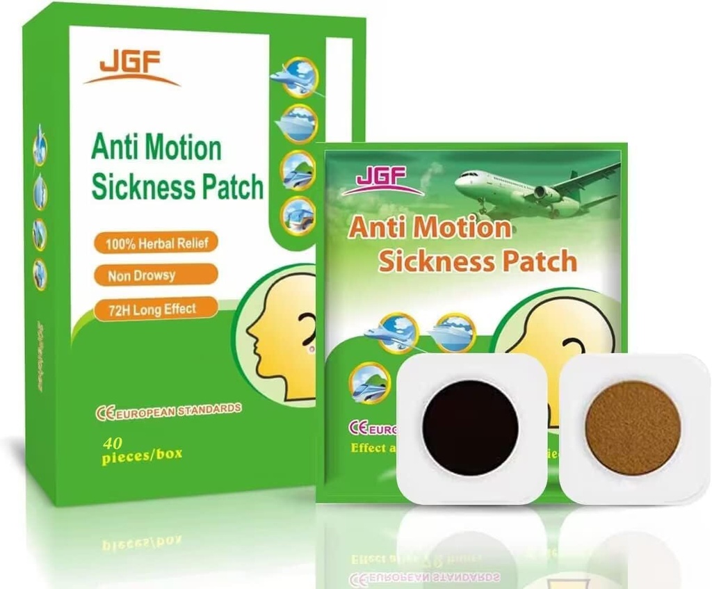 Patch di silenzio di movimento per auto da crociera, 40 Conte impermeabile non sonnolenta viaggio Essentials Patche di silenzio di movimento per adulti e bambini