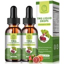Suppléments TMG 1000MG - Triméthylglycine gouttes liquides, Betaïne haute absorption, soutient la méthylation, le bien-être du foie et la cognition, non-OGM, végétalien, saveur d'orange de sang, 1 Fl.Oz (2 pack)
