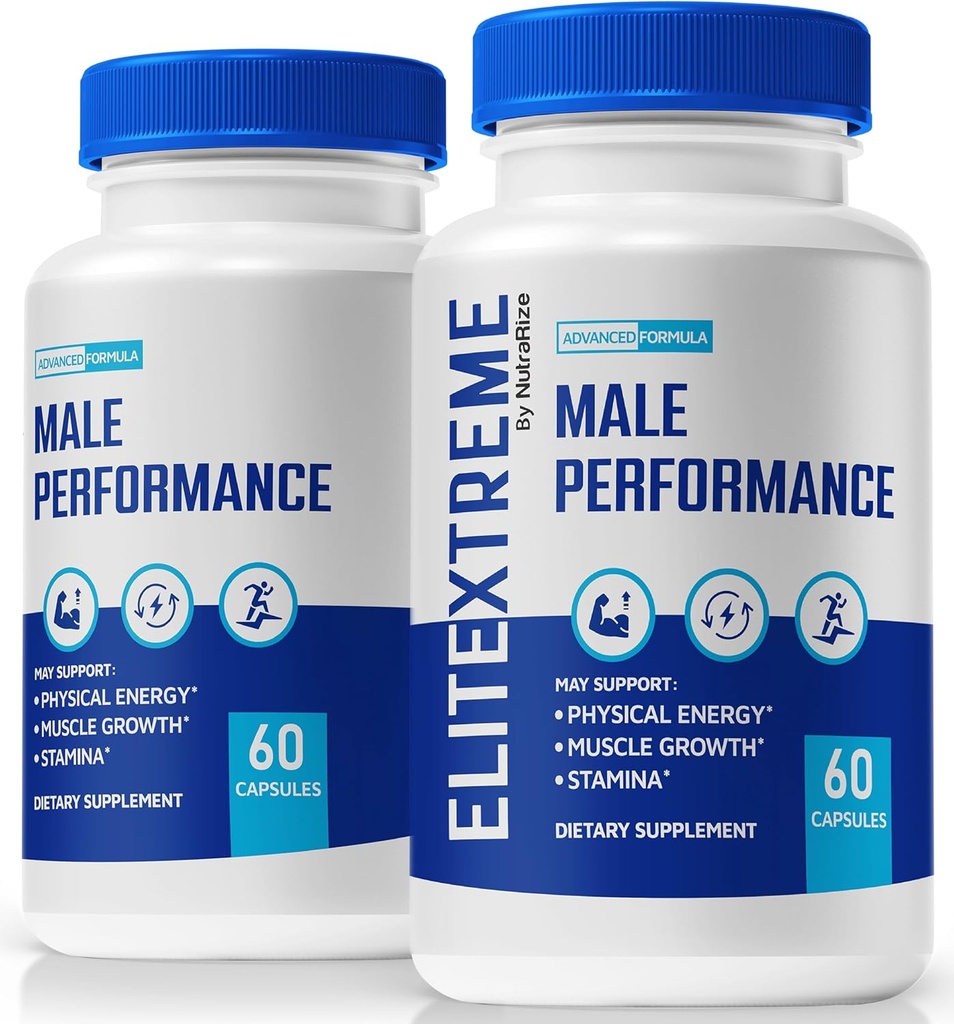 (2 Pack) EliteXtreme Male Supplement, EliteXtreme Man Pillen, Alle natürlichen Nahrungskapseln für Männer, 1200 MG Multivitamine für Gesamtgesundheit, Elite Xtreme Bewertungen (120 Kapseln)