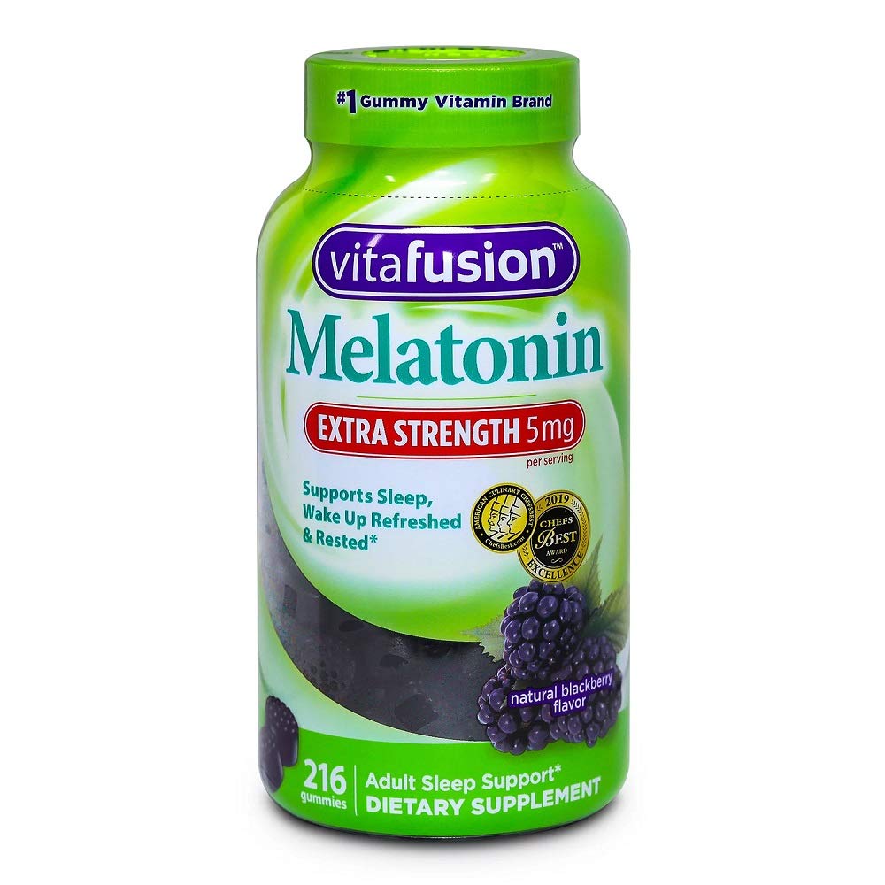 Vita Fusion Melatonin 5 Mg Gummies Integratore alimentare (Netcount 216 Gummies),, 216Count ()