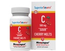 Vitamina C 500 mg Sour Cherry Melts - Supplemento giornaliero di vitamina Supporta la salute immunitaria - Vitamina C Formula Aids Cell Health - 90 compresse dissolving sublinguali
