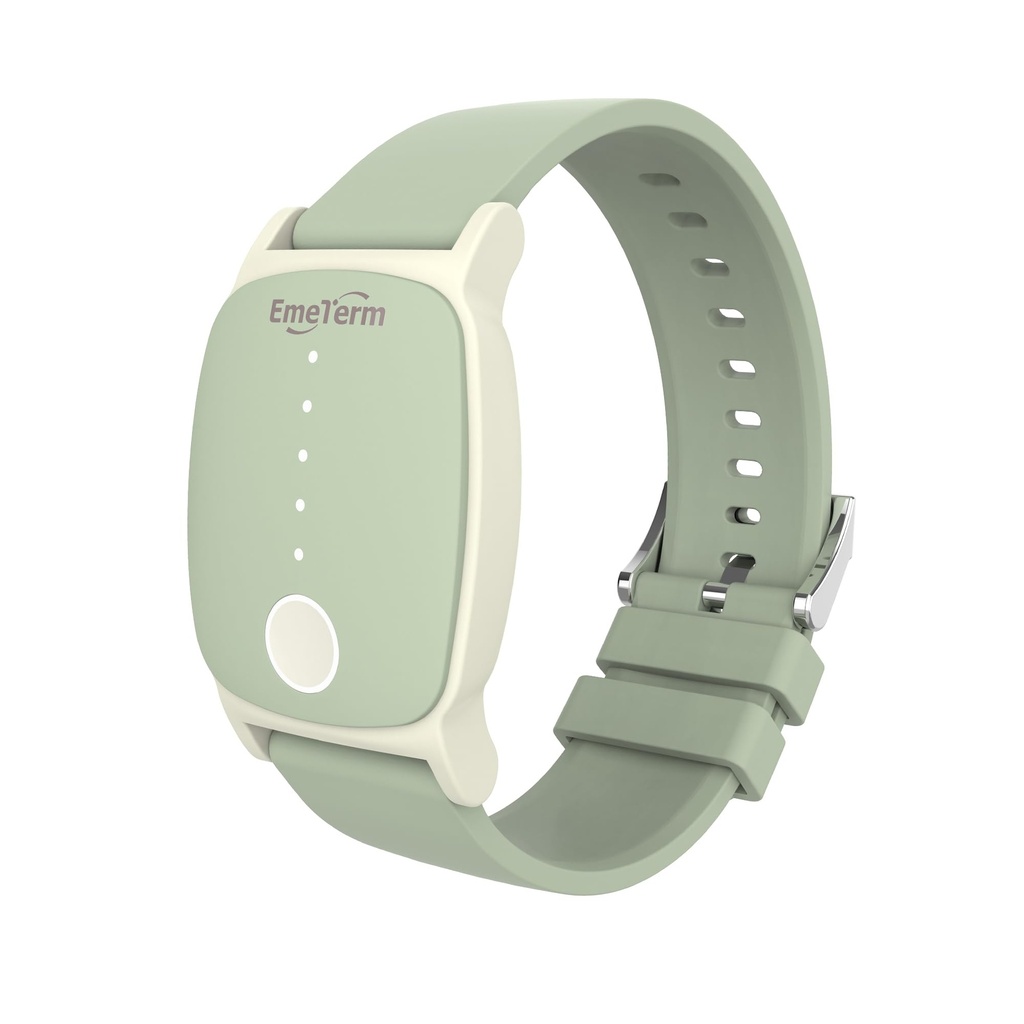 EmeTerm Esplora FDA-Cleared Anti-Nausea Wristband IP67 impermeabile Mattina movimento Sickness Relief Band ricaricabile Classic Strap Design Droga Free Non-drowsy Senza effetti collaterali Mint Green