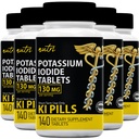 Nature's Fusions Kalium Iodide Tabletten (Pack mit 5) 130mg - 700 Tabletten EXP 10/2032 - YODO Naciente - KI Pillen - Yoduro de Potasio
