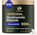 NAD+ Nicotinamid Riboside mit Resveratrol & Quercetin NMN Alternative – Premium Anti-Aging Supplement für Energie, Fokus und Cellular Support – 80 High-Purity Capsules 900mg
