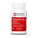 Protokoll Vitamin D3 2.000 IU - Immununterstützung, Gesunde Knochen und Zähne - 120 Softgels