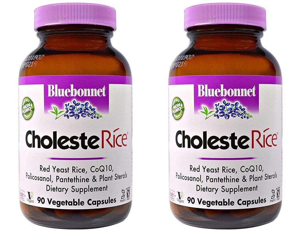 Nutrizione Bluebonnet, CholesteRice, 90 Caps Veggie - 2pc